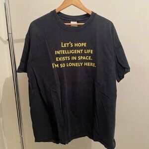 Gildan “Let’s Hope Intelligent Life” Graphic Tee – XL